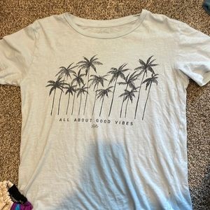 Baby blue billabong tee.